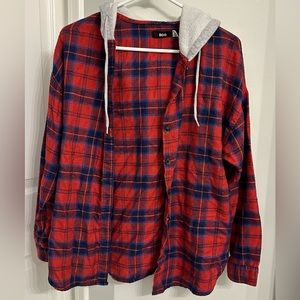 Urban Outfitters Hooded Flannel